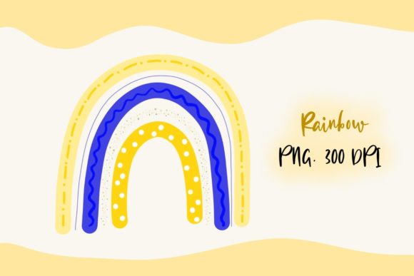 Download Yellow Blue Boho Rainbow PNG Clipart - Premium Resources