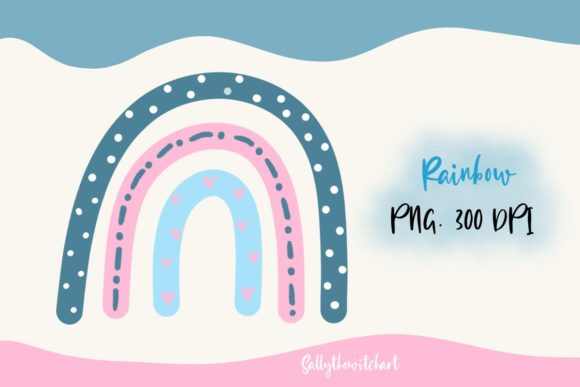 Download Pink Blue Theme Boho Rainbow PNG Clipart - Premium Resources