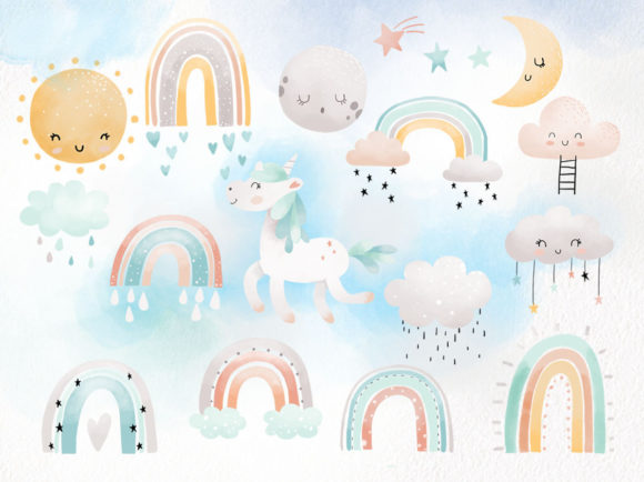 Download Pastel Rainbow Clipart - Premium Resources