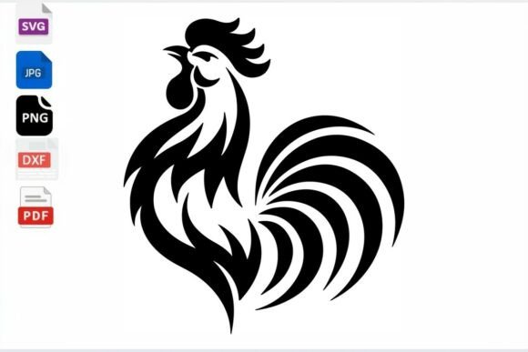 Download Rooster SVG Clipart Tribal Farm Animal - Premium Resources
